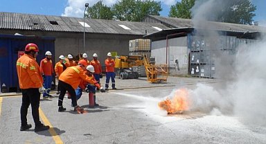 Büyükşehir itfaiyesinden Shell ekiplerine eğitim