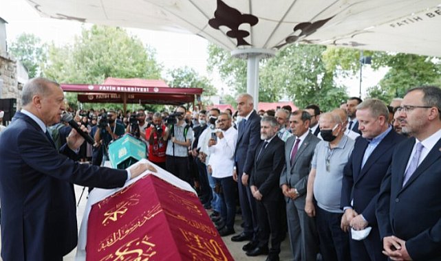 Cumhurbaşkanı Erdoğan, Fethiye Gümüşdağ'ın cenazesine katıldı