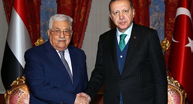 Cumhurbaşkanı Erdoğan, Filistin Devlet Başkanı ile görüştü