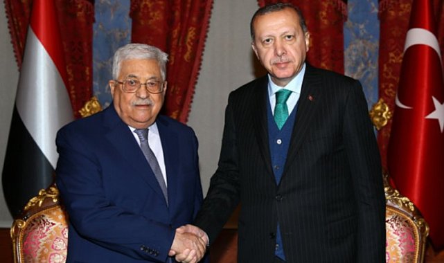 Cumhurbaşkanı Erdoğan, Filistin Devlet Başkanı ile görüştü