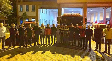 Datça'daki orman yangınına Kocaeli'den destek