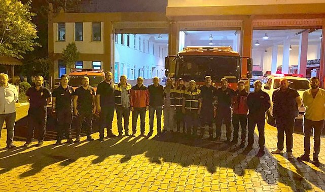 Datça'daki orman yangınına Kocaeli'den destek