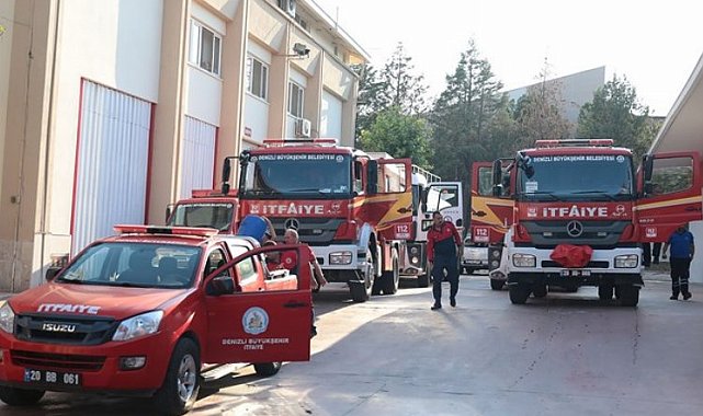 Denizli İtfaiye ekiplerini Datça'ya sevk etti