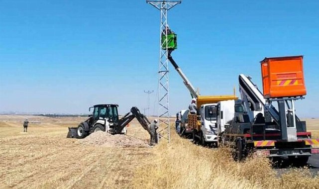 Diyarbakır'da çiftçiye elektrik desteği