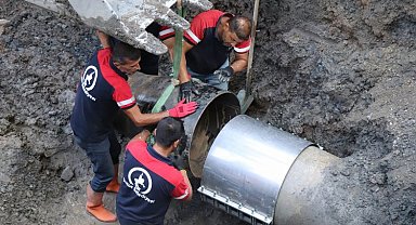 Düzce'de sele kapılan isale hattı yenileniyor