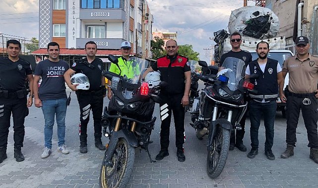 Edirne Keşan'da 'kask' denetimi