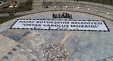 Guinness 'Hatay Mozaiği'nin detaylı ölçümlerini yaptı
