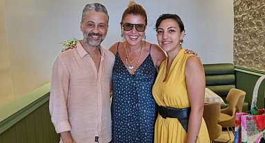Gülben Ergen'den dost ziyareti