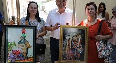 Hatay'da HATMEK kursiyerlerinin yıl sonu sergisi