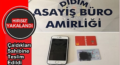 Hırsız Kısa Sürede Yakalanarak Tutuklandı