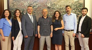 İMO'dan Büyükerşen'e nezaket ziyareti