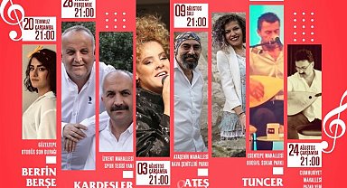 İzmir Çiğli'de sahne yerel sanatçıların