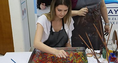 KAYMEK'ten kardeş şehir Mostar'da ebru atölye çalışması