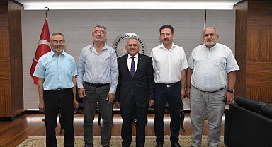 Kayseri Hacılar dinamiklerinden Büyükkılıç'a ziyaret