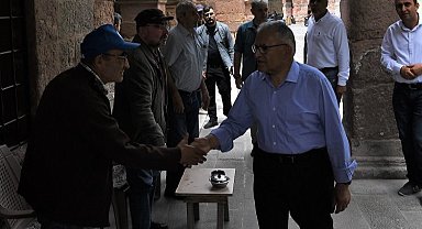 Kayseri protokolünden İncesu çarşısına tarihi dokunuş