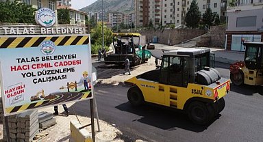 Kayseri Talas'ta altyapı çalışması