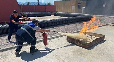 Kocaeli İtfaiyesinden Ulaşımpark personeline eğitim
