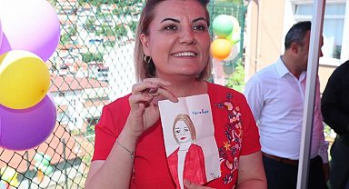 Kocaeli İzmit'te minik Arya'nın resmi duygulandırdı