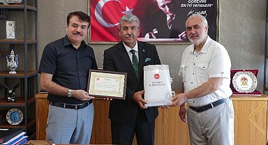 Kütahya Müftülüğü'nden teşekkür belgesi