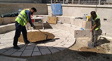 Kütahya'da 'Darülkurra'da peyzaj çalışması