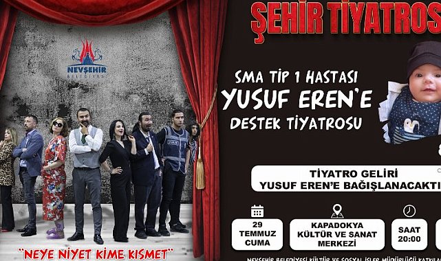 Nevşehir Belediyesi Şehir Tiyatrosu'ndan anlamlı hareket