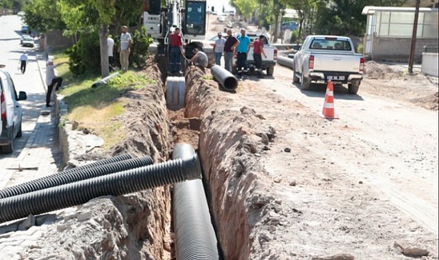 Nevşehir'de alt yapı çalışması tam gaz