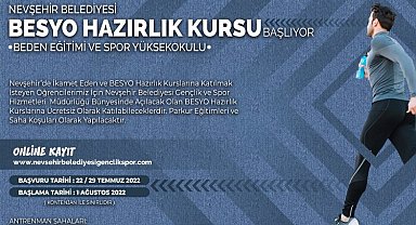 Nevşehir'de ücretsiz BESYO hazırlık kursu