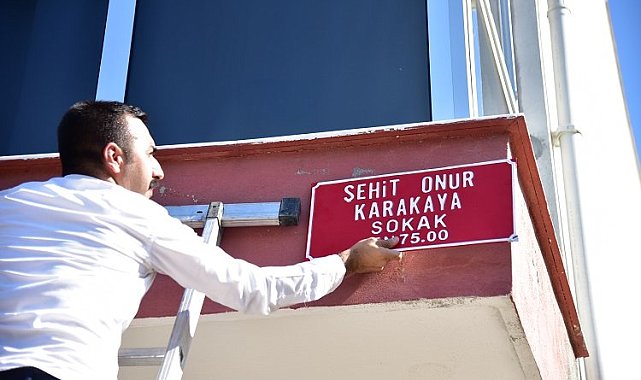 Pençe-3 şehidinin adı Manisa'da ailesinin oturduğu sokağa verildi