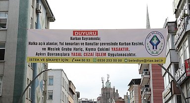 Rize'de bayramlık önlemler