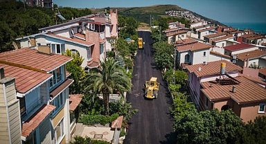 Sinop'ta asfalt çalışmalarına bayram mesaisi