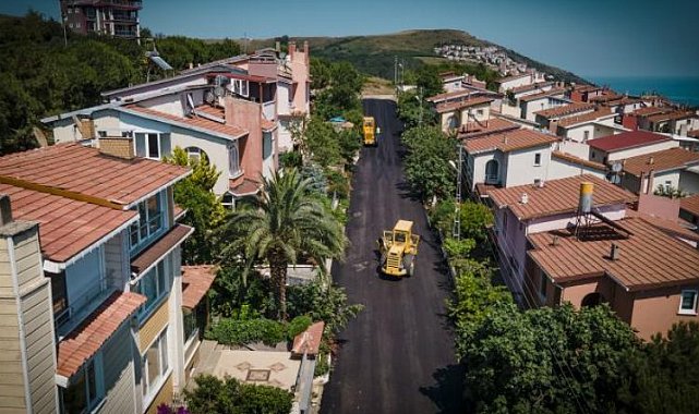 Sinop'ta asfalt çalışmalarına bayram mesaisi