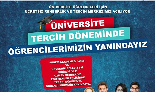 Üniversite adayına Nevşehir Belediyesi'nden tercih desteği