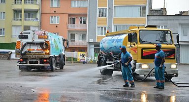 Yıldırım hızıyla temizlik çalışması