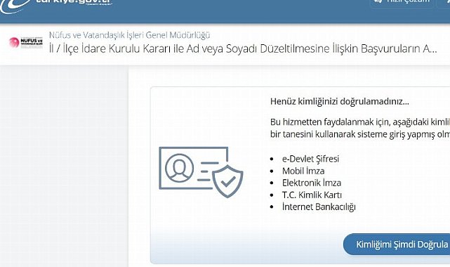 Ad soyad değişikliği için yarın son gün! Tek tıkla adını değiştir