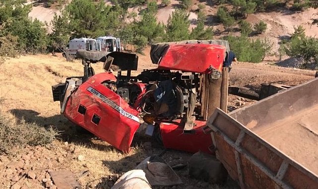 Adıyaman Gölbaşı'da traktör devrildi: 1 ölü, 8 yaralı