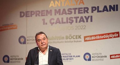 Antalya Deprem Master Planı 1. Çalıştayı düzenlendi