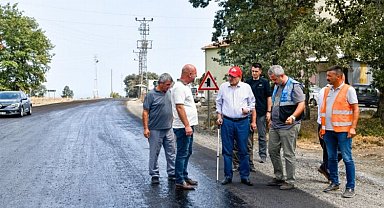 Başkan Demir, yol çalışmalarını inceledi