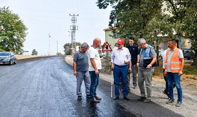 Başkan Demir, yol çalışmalarını inceledi