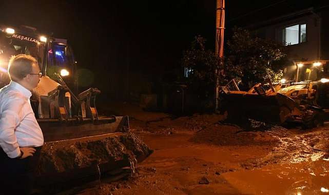 Bilecik'te sel sonrası Vali Kızılkaya sahada