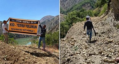 Bingöl'de 13 yıldır bitmeyen yol