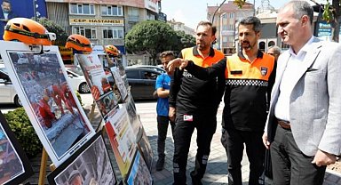 Bursa İnegöl'de 17 Ağustos'un yıldönümünde "Afet" sergisi
