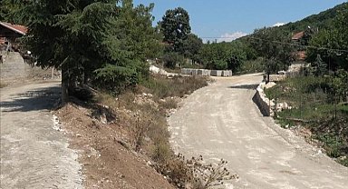 Bursa İnegöl'de Fındıklı'ya parke taş uygulaması
