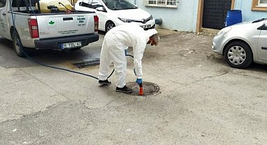 Bursa Osmangazi'de ilaçlama çalışmalarına devam