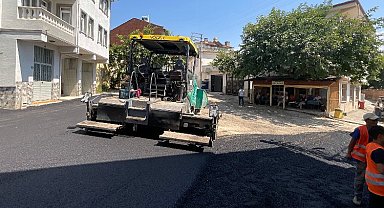 Bursa Osmangazi'de Karabalçık sokaklarına sıcak asfalt