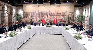 Cumhurbaşkanı Erdoğan TİM üyelerini kabul etti