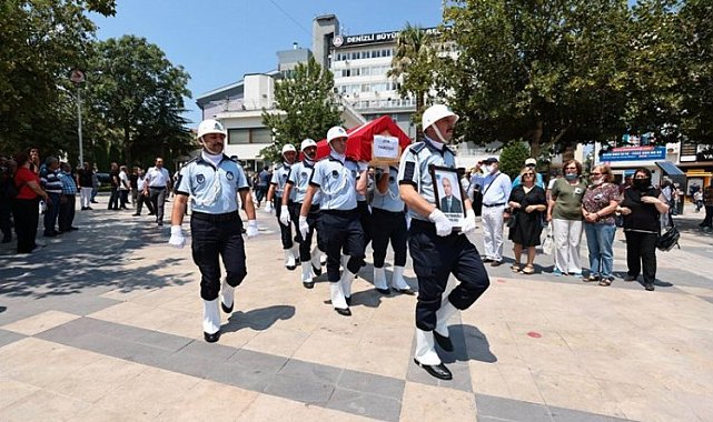 Denizli'de eski başkan son yolculuğuna uğurlandı