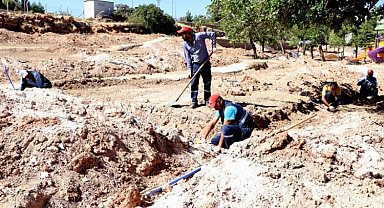Diyarbakır Kocaköy'de Millet Bahçesi'nde çalışmalar sürüyor