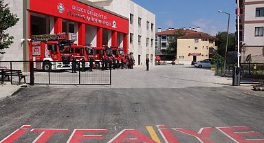 Düzce'de itfaiyeye donanımlı yeni bina