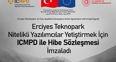 Erciyes Teknopark'tan ICMPD ile hibe sözleşmesi