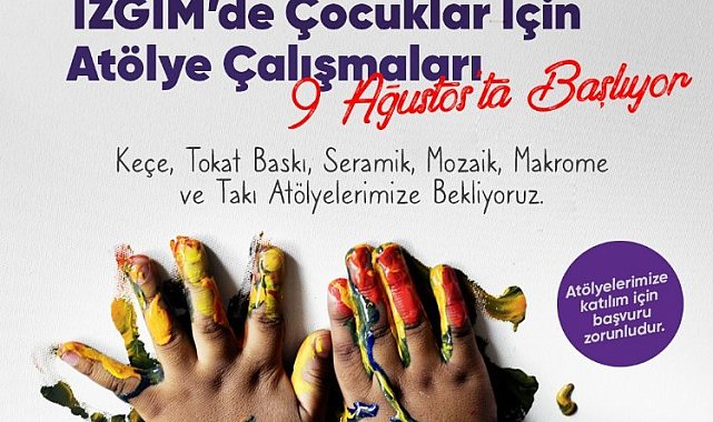 İZGİM'de çocuklara atölye